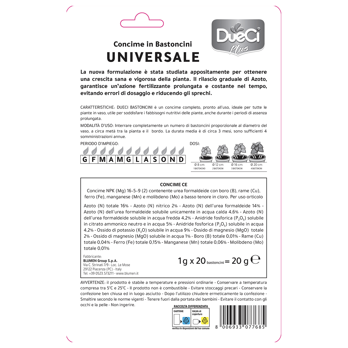 Concime in Bastoncini Universale - immagine 2