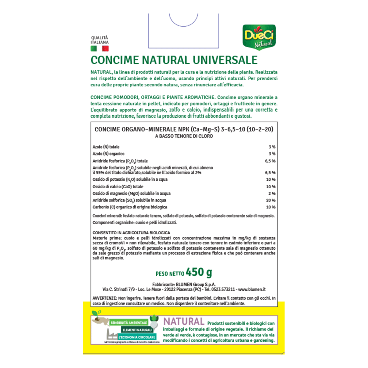 Concime Granulare Universale Natural - immagine 3